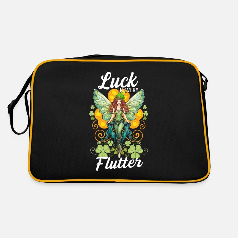 St. Patrick's Day: Glück in jedem Flattern Retro Tasche