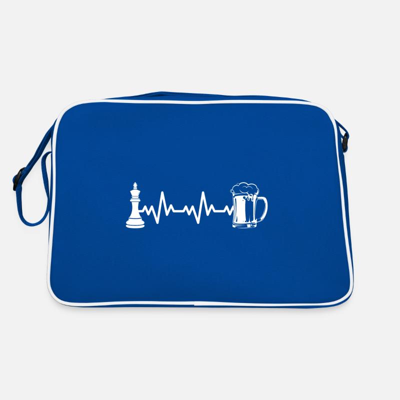 Schach Schachfigur Retro Tasche