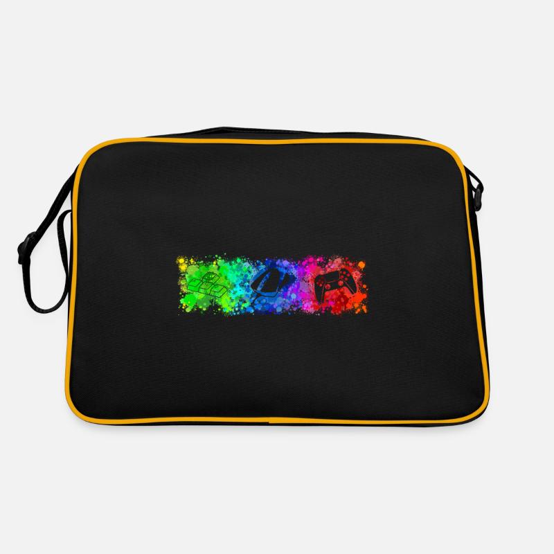 WASD Mouse Controller Rainbow Retro Tasche