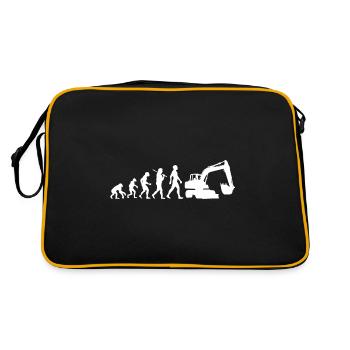 Pelleteuse Evolution Silhouette Cadeau - Sac Retro - noir/or - Dos