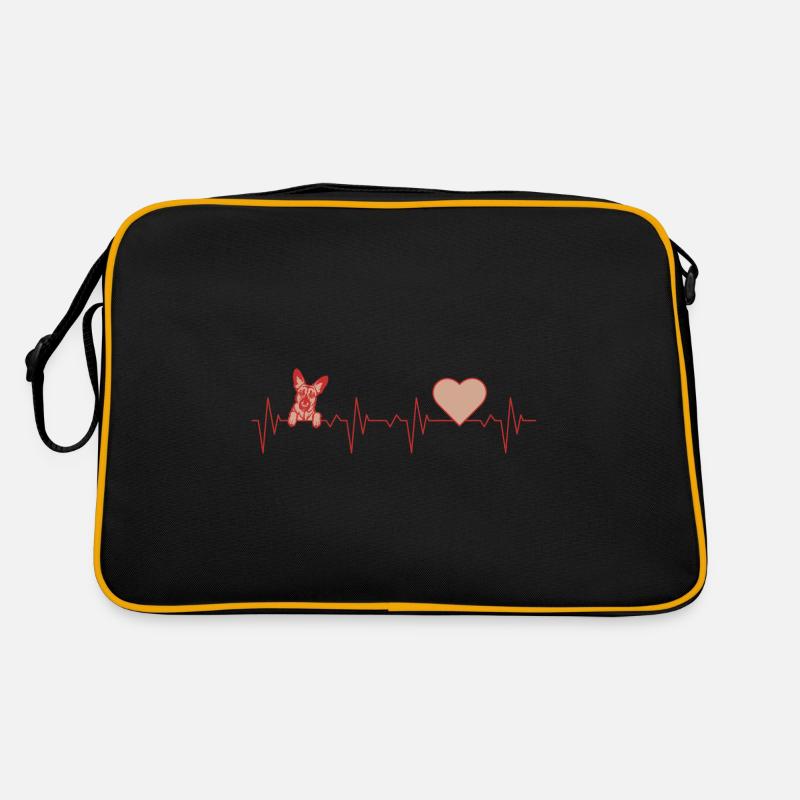 Malinois Hund Belgian Schäferhund Pulse Retro Tasche
