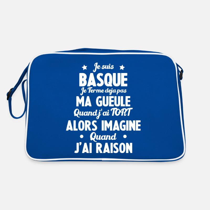 Je suis Basque - Je ferme pas ma gueule Sac Retro
