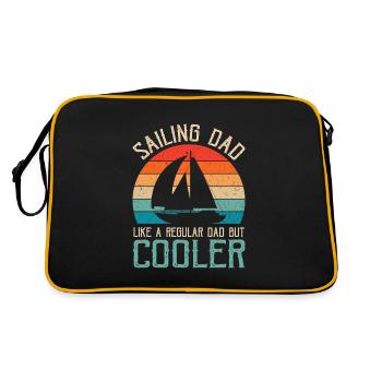 Sail Papa Sailing Dad Gift - Sac Retro - noir/or - Dos