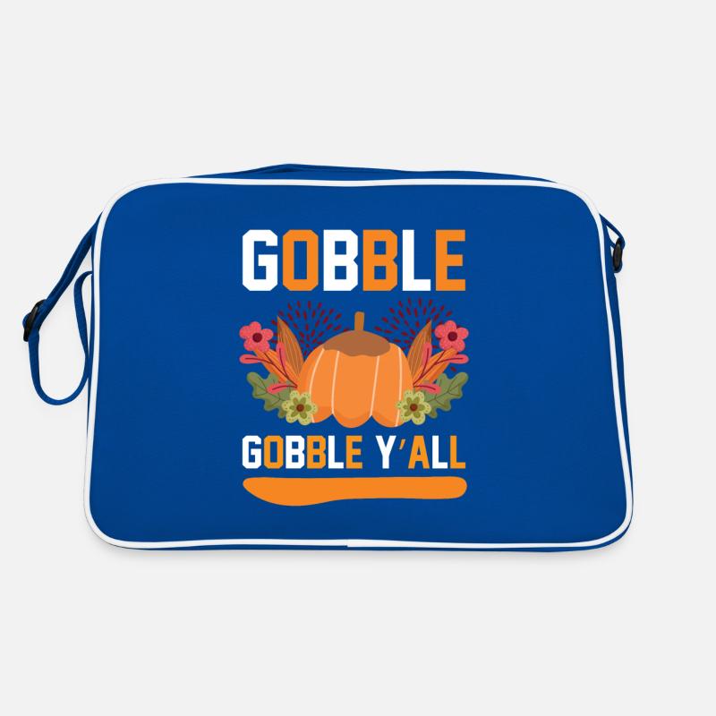 Thanksgiving Gobble Y All Quote Retro Bag
