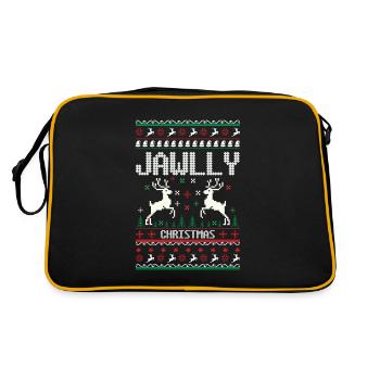 noël moche - Sac Retro - noir/or - Dos