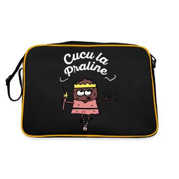 Cucu la praline / Blanc / VPC - Sac Retro - noir/or - Dos