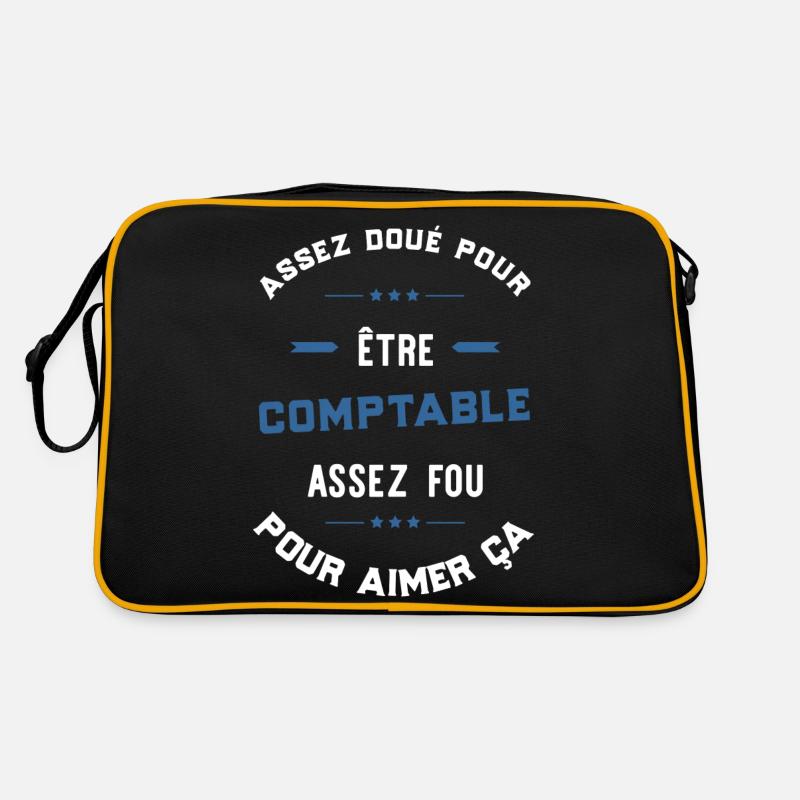 Assez doué comptable - Sac Retro - noir/or