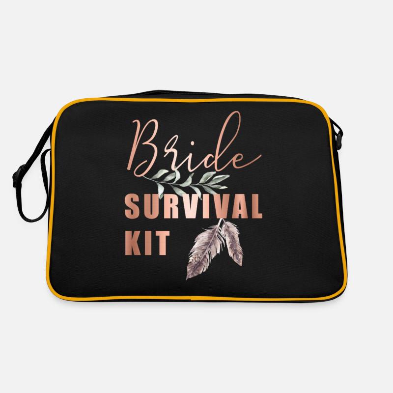 Boho Bride Survival Kit Braut Rettung Notfall Retro Tasche