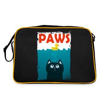 Pattes - Grands chats de requin blanc - Sac Retro - noir/or - Dos