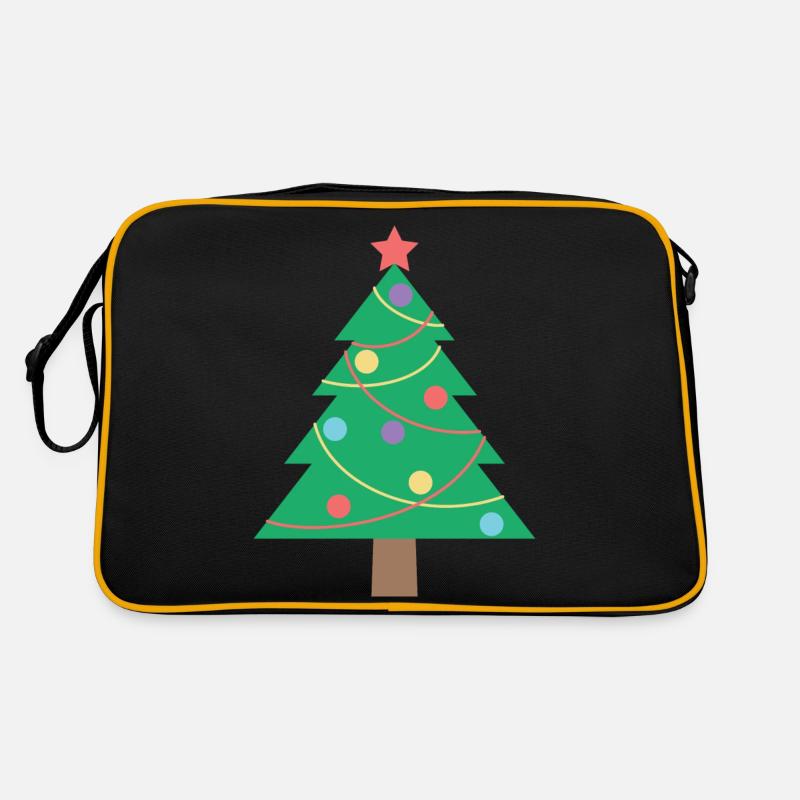 Weihnachtsbaum Retro Tasche