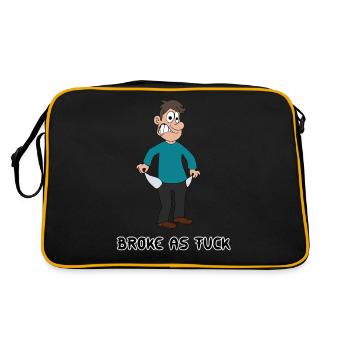 Broke - Retro Bag - black/gold - Back