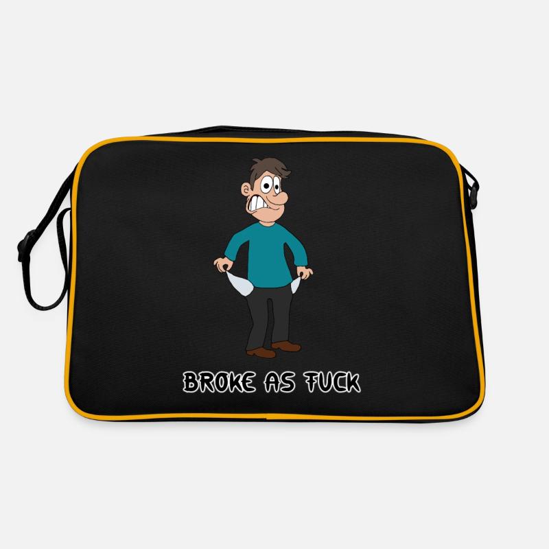 Broke - Sac Retro - noir/or