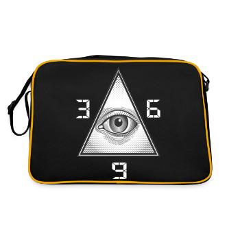 Pyramide All Seeing Eye 369 - Sac Retro - noir/or - Dos