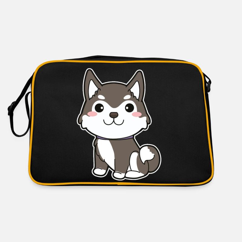 Siberian Husky Retro Bag