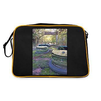 Chernobyl Amusement Park Cartoon - Retro Bag - black/gold - Back