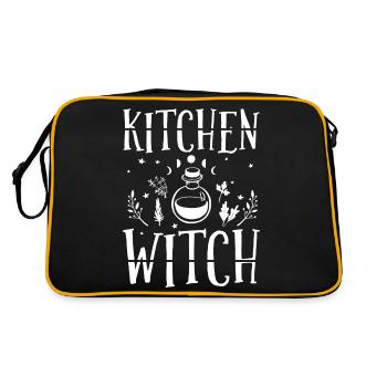 Hexen - Retro Tasche - Schwarz/Gold - Hinten