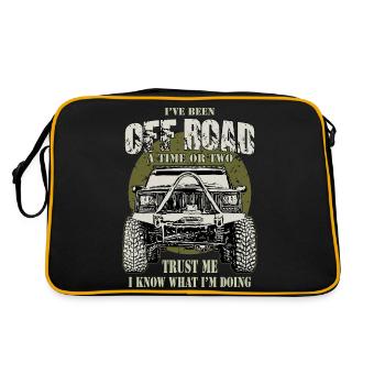 Offroad - Retro Tasche - Schwarz/Gold - Hinten