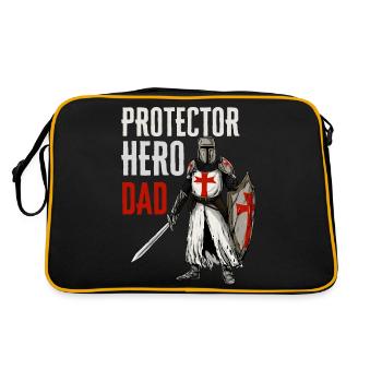 Protector, Hero, Father - Templar - Retro Bag - black/gold - Back
