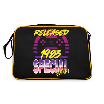 Released 1983 Special Edition - Retro Tasche - Schwarz/Gold - Hinten