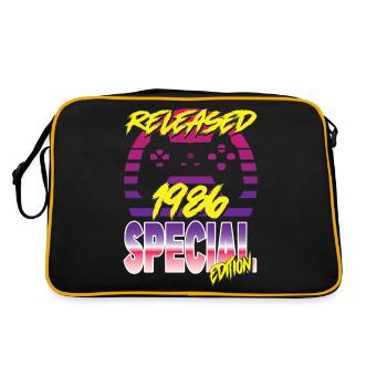 Released 1986 Special Edition - Retro Tasche - Schwarz/Gold - Hinten