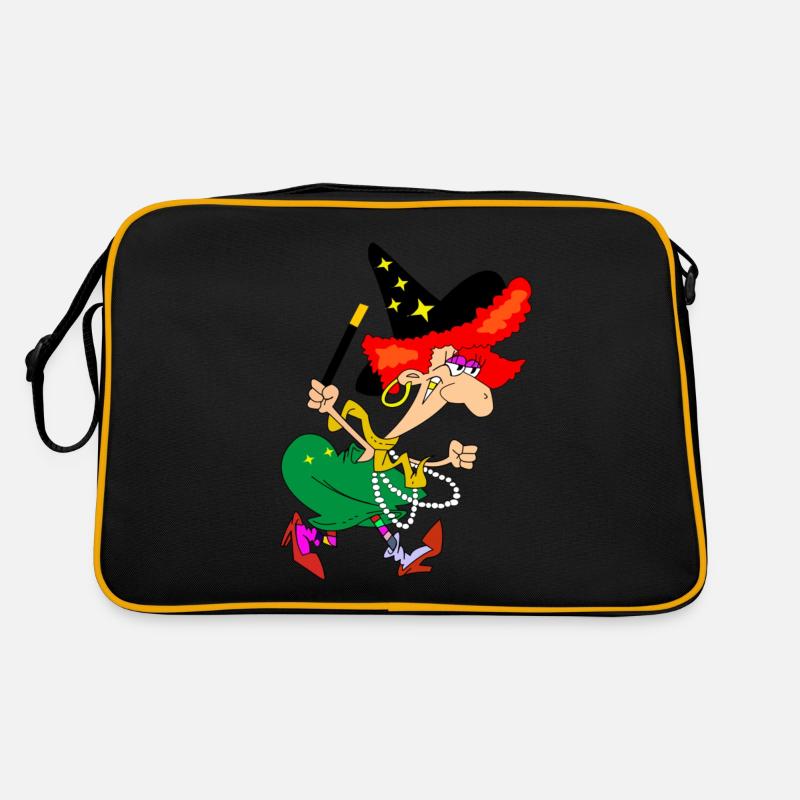witch conjure magic magic colorful gift crazy Retro Bag