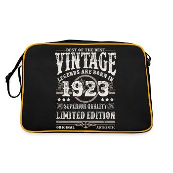 Legends are born in 1923 - Retro Bag - black/gold - Back