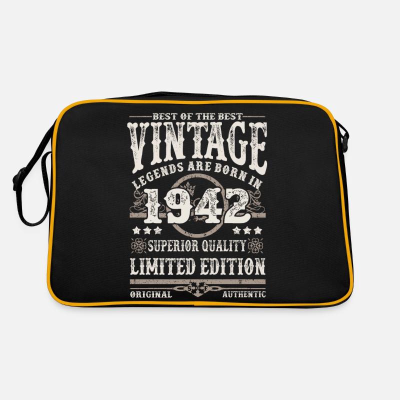 Legends are born in 1942 Retro Bag