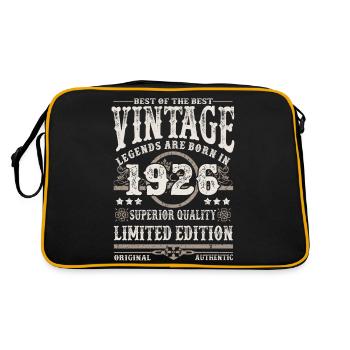 Les légendes sont nées en 1926 - Sac Retro - noir/or - Dos