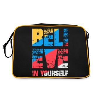 Croyez en vous - Sac Retro - noir/or - Dos