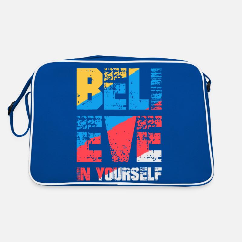 Glaube an dich selbst Retro Tasche