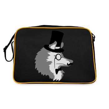 Sir Wolf Gentlemen Cylinder - Retro Bag - black/gold - Back