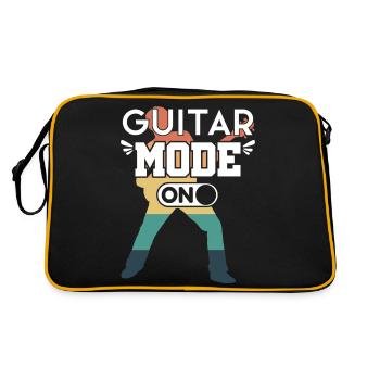 Guitar Saying Mode - Sac Retro - noir/or - Dos