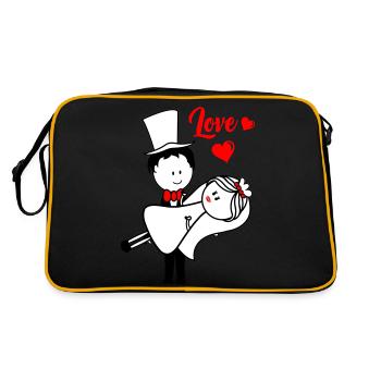 Married couple - Retro Bag - black/gold - Back