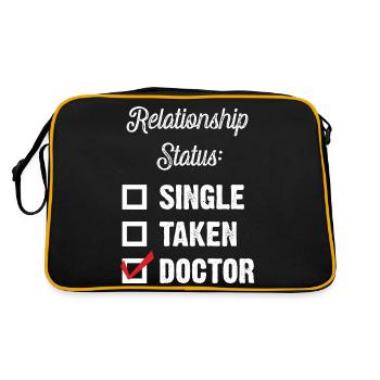 Dr. Check! - Retro Tasche - Schwarz/Gold - Hinten