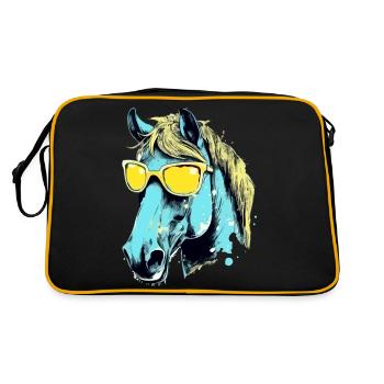 Toto le cheval à lunettes - Sac Retro - noir/or - Dos