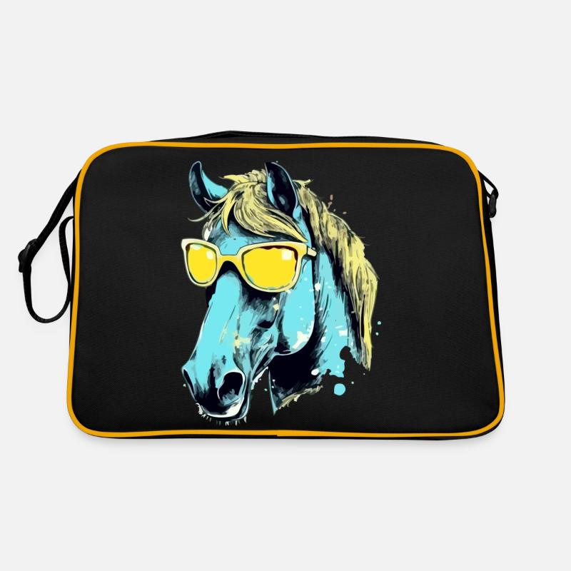 Toto, das bebrillte Pferd Retro Tasche