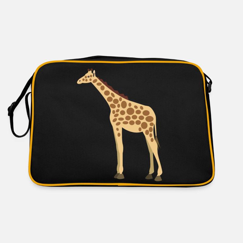 Wildtiere - Retro Tasche - Schwarz/Gold