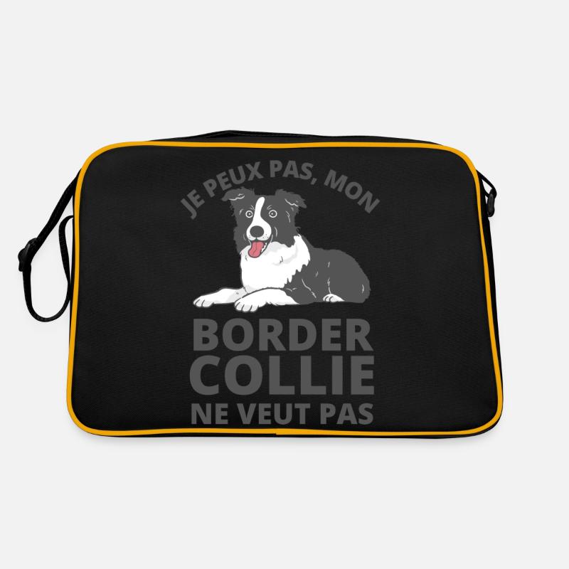 Mon Border collie ne veut pas 1 Sac Retro