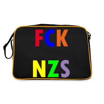 FCK NZS - Sac Retro - noir/or - Dos