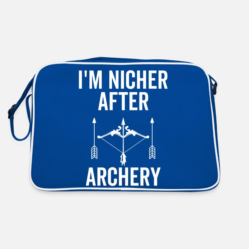 Archer Bowhunter I'm Nicher After Archery Target Retro Bag