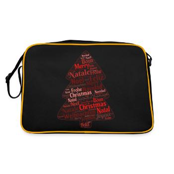 Fir tree - Retro Bag - black/gold - Back
