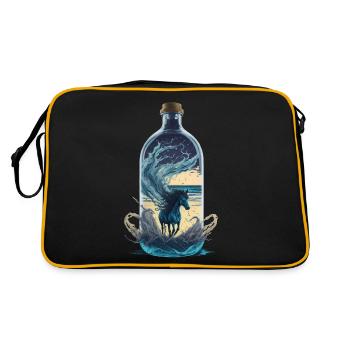 Horse Bottle - Retro Bag - black/gold - Back