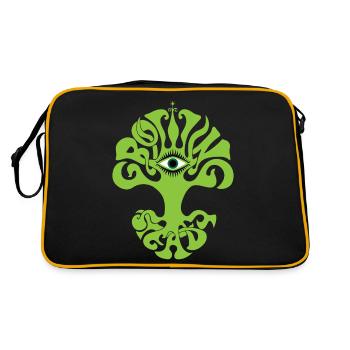 GROWING STEADY TREE EYE PSYCHEDELIC 60s Garden - Retro Bag - black/gold - Back