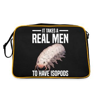 Asseln - Retro Tasche - Schwarz/Gold - Hinten