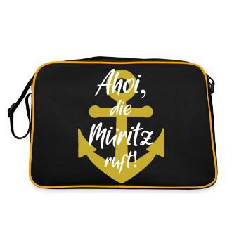 Ahoy that Müritz is calling - Retro Bag - black/gold - Back