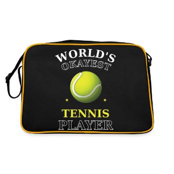 Le joueur de tennis le plus correct du monde - Sac Retro - noir/or - Dos