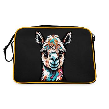 alpaga coloré - Sac Retro - noir/or - Dos