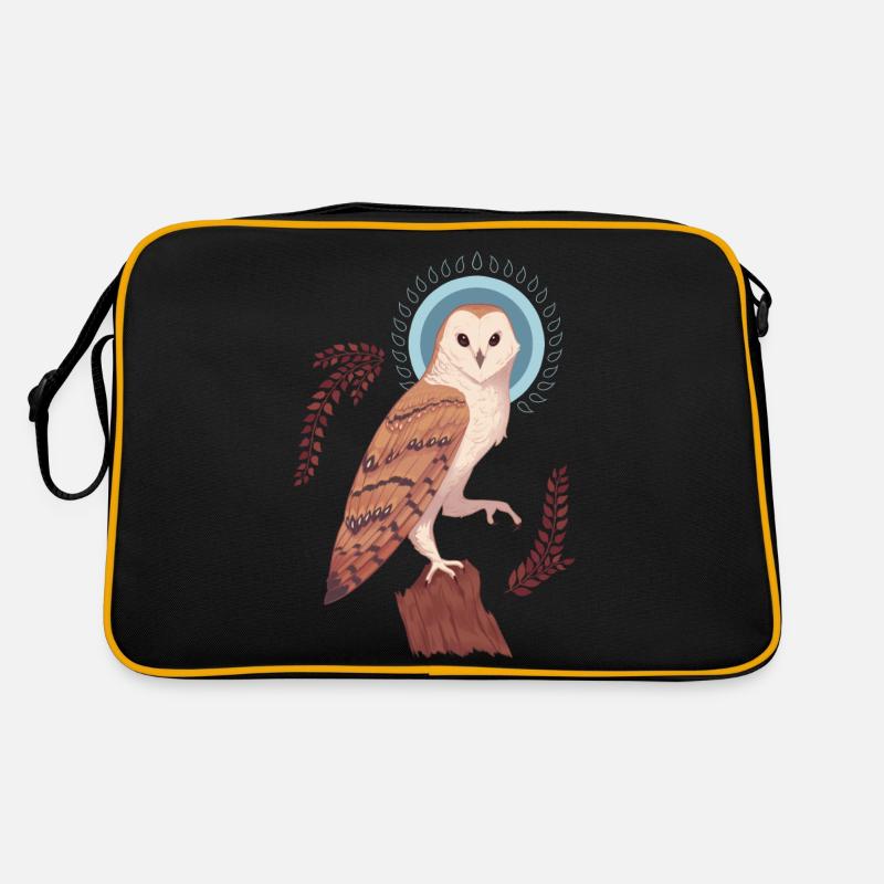 Hibou - Sac Retro - noir/or