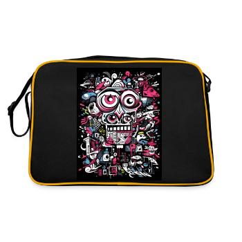 [] Vue de singe imaginative - Sac Retro - noir/or - Dos