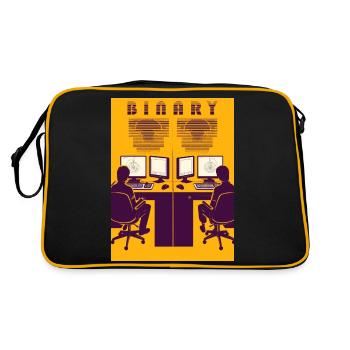 Binary - Retro Bag - black/gold - Back